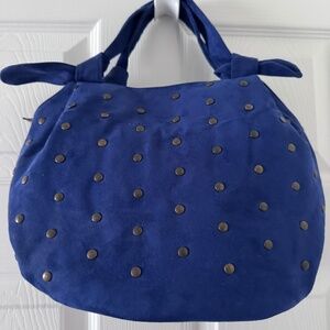 Blue tote bag